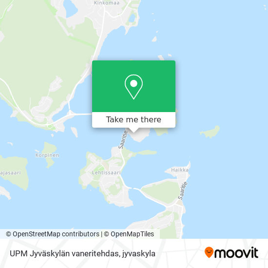 UPM Jyväskylän vaneritehdas map