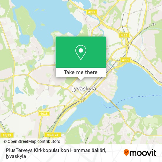 PlusTerveys Kirkkopuistikon Hammaslääkäri map