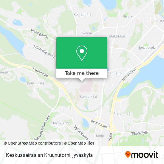Keskussairaalan Kruunutorni map