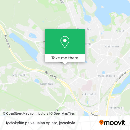 Jyväskylän palvelualan opisto map