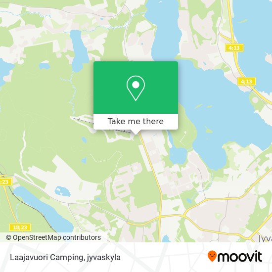 Laajavuori Camping map