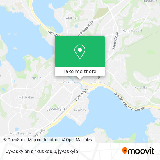 Jyväskylän sirkuskoulu map