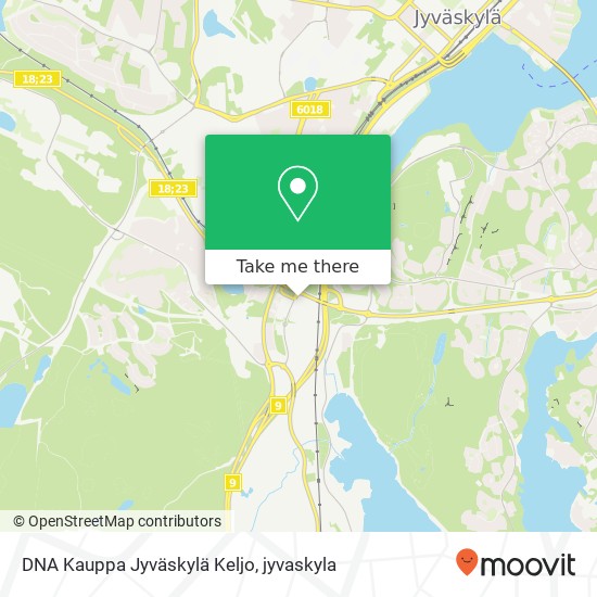 DNA Kauppa Jyväskylä Keljo map