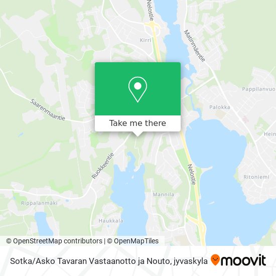 Sotka / Asko Tavaran Vastaanotto ja Nouto map