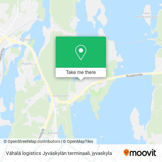 Vähälä logistics Jyväskylän terminaali map