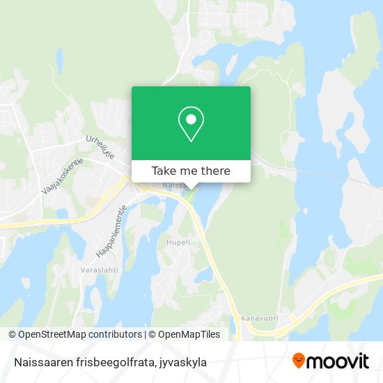 Naissaaren frisbeegolfrata map