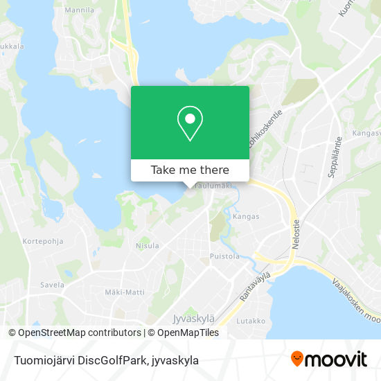 Tuomiojärvi DiscGolfPark map