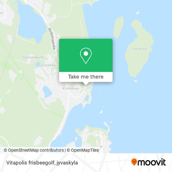 Vitapolis frisbeegolf map
