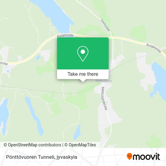 Pönttövuoren Tunneli map
