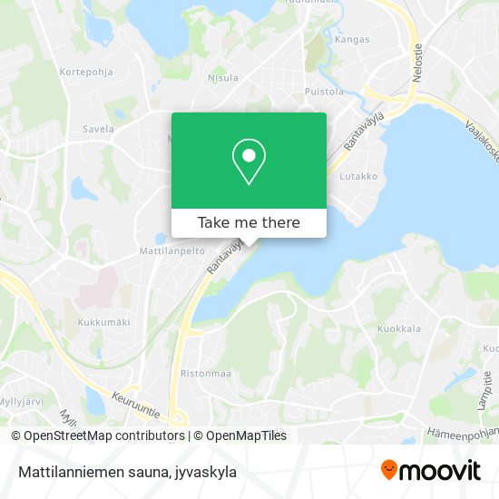 How to get to Mattilanniemen sauna in Jyväskylä by Bus?