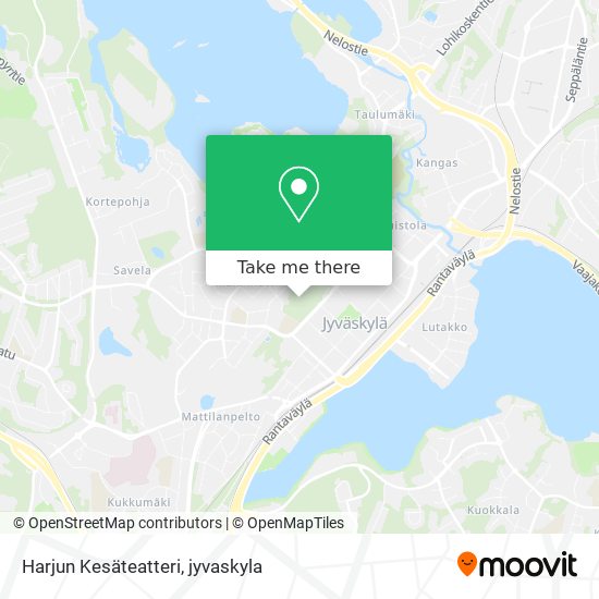 How to get to Harjun Kesäteatteri in Jyväskylä by Bus?