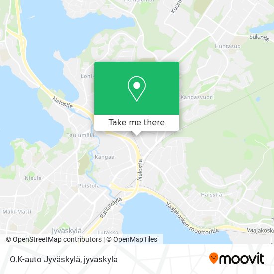 O.K-auto Jyväskylä map