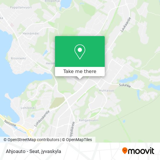 Ahjoauto - Seat map