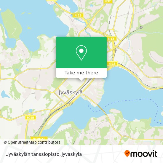 Jyväskylän tanssiopisto map