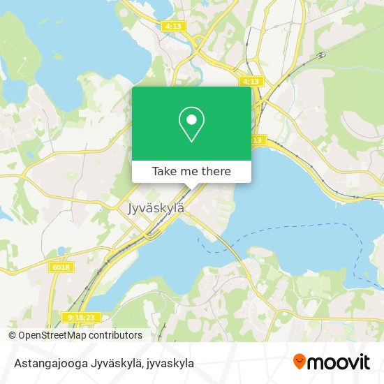 Astangajooga Jyväskylä map
