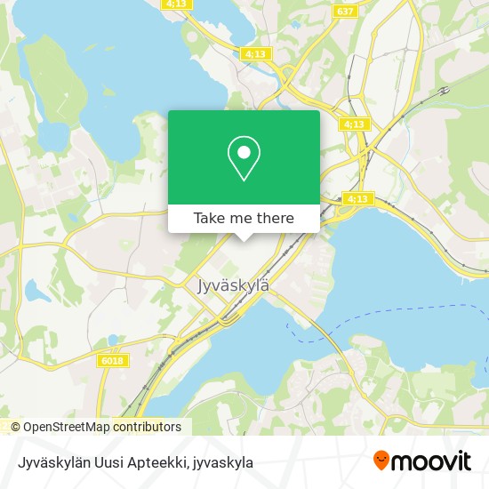 Jyväskylän Uusi Apteekki map