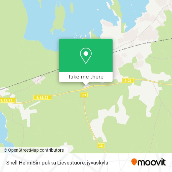 Shell HelmiSimpukka Lievestuore map