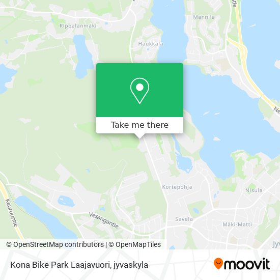 Kona Bike Park Laajavuori map