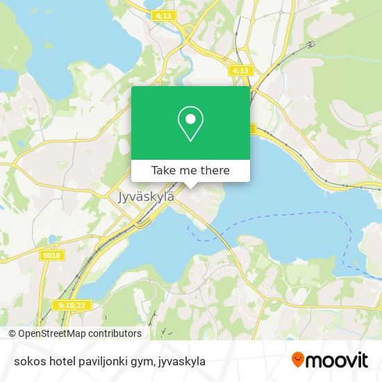 sokos hotel paviljonki gym map