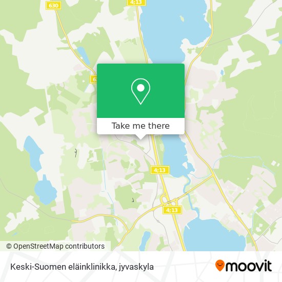 Keski-Suomen eläinklinikka map