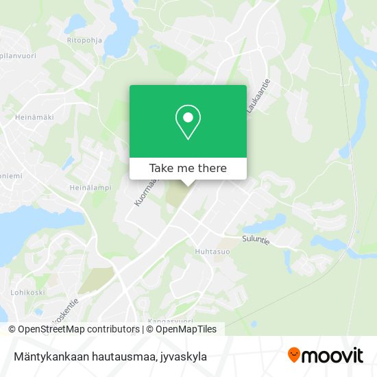 How to get to Mäntykankaan hautausmaa in Jyväskylä by Bus?