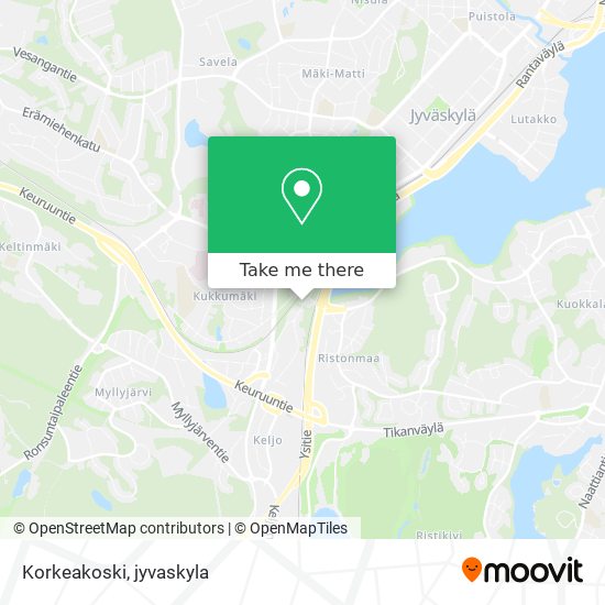 Korkeakoski map