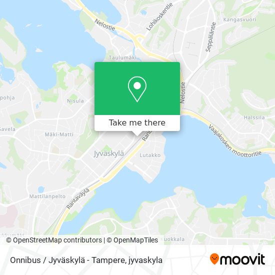 Onnibus / Jyväskylä - Tampere map