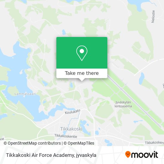 Tikkakoski Air Force Academy map