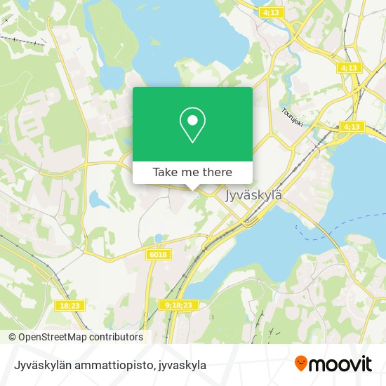 Jyväskylän ammattiopisto map