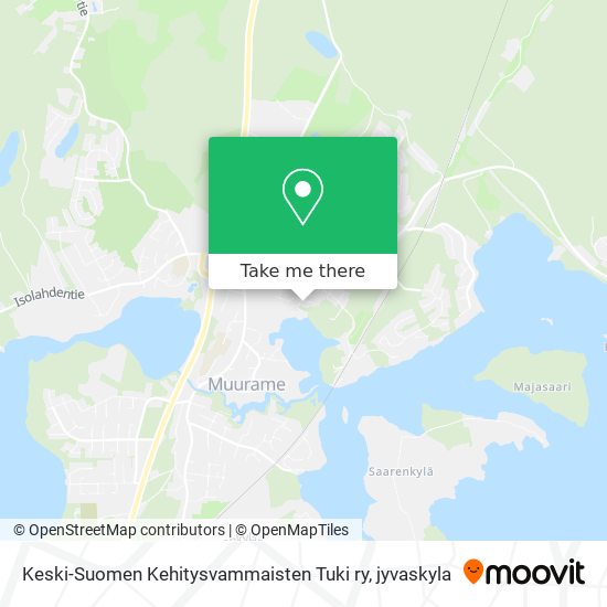 Keski-Suomen Kehitysvammaisten Tuki ry map