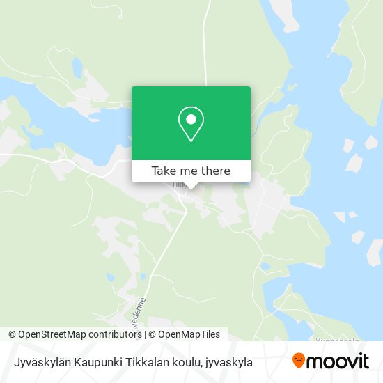 Jyväskylän Kaupunki Tikkalan koulu map