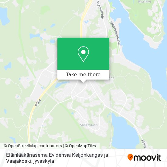 Eläinlääkäriasema Evidensia Keljonkangas ja Vaajakoski map