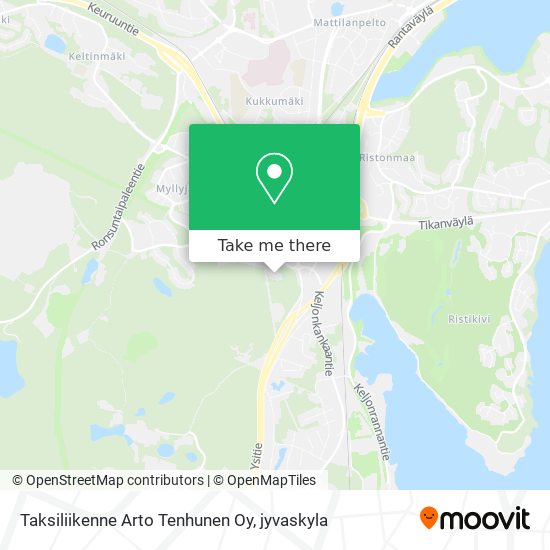 Taksiliikenne Arto Tenhunen Oy map