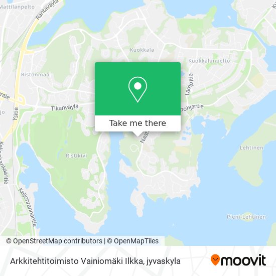 Arkkitehtitoimisto Vainiomäki Ilkka map