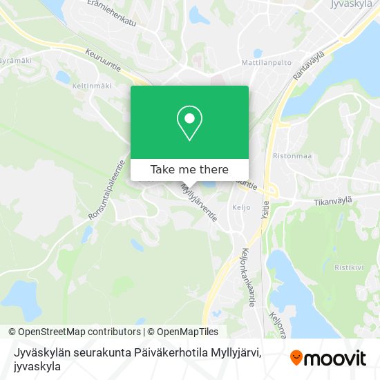 Jyväskylän seurakunta Päiväkerhotila Myllyjärvi map