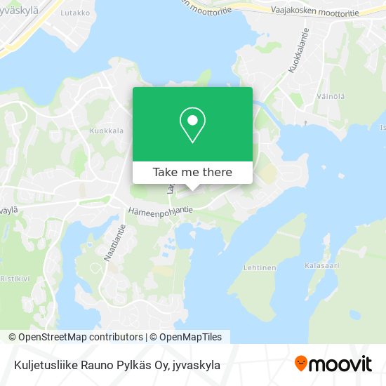 Kuljetusliike Rauno Pylkäs Oy map