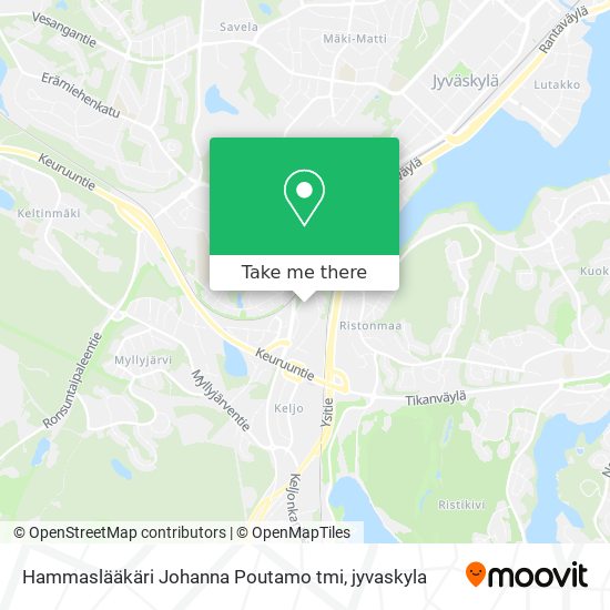 Hammaslääkäri Johanna Poutamo tmi map