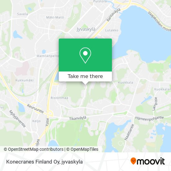 How to get to Konecranes Finland Oy in Jyväskylä by Bus?