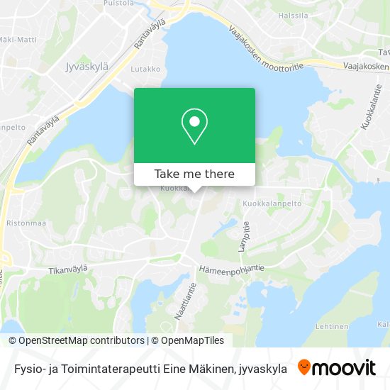 Fysio- ja Toimintaterapeutti Eine Mäkinen map