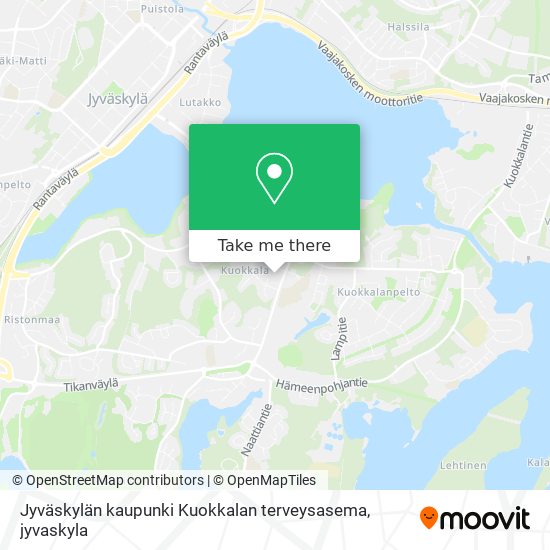 Jyväskylän kaupunki Kuokkalan terveysasema map