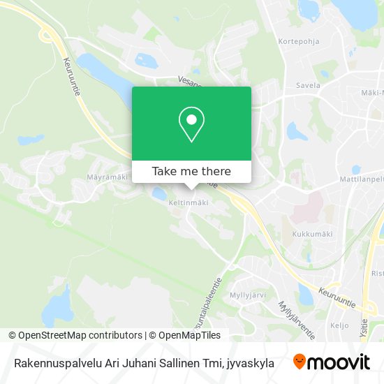 Rakennuspalvelu Ari Juhani Sallinen Tmi map