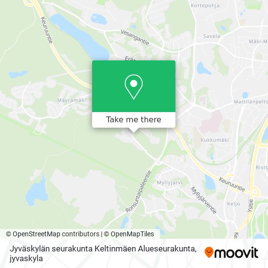 Jyväskylän seurakunta Keltinmäen Alueseurakunta map