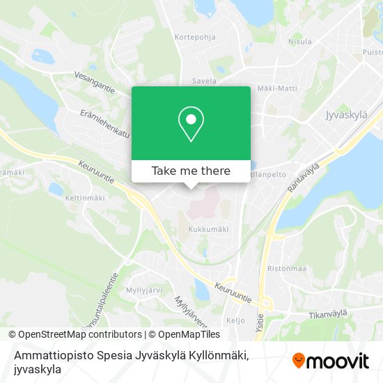 Ammattiopisto Spesia Jyväskylä Kyllönmäki map