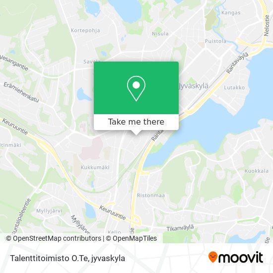 Talenttitoimisto O.Te map