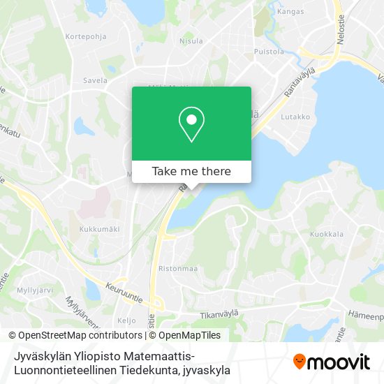 Jyväskylän Yliopisto Matemaattis-Luonnontieteellinen Tiedekunta map