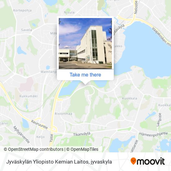 Jyväskylän Yliopisto Kemian Laitos map