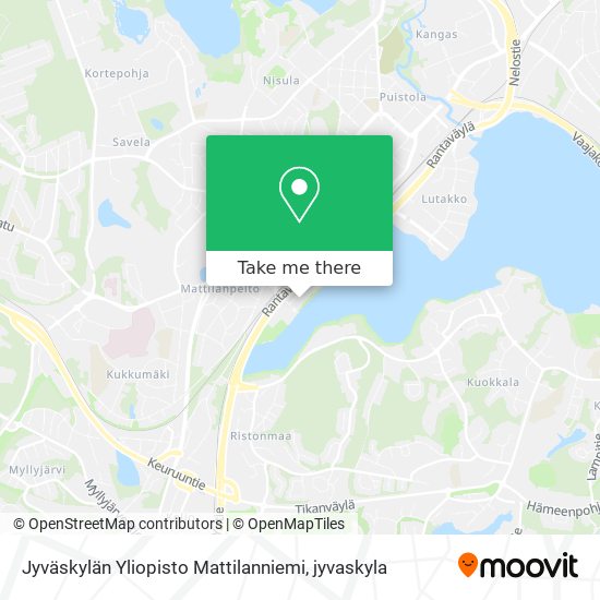 Jyväskylän Yliopisto Mattilanniemi map