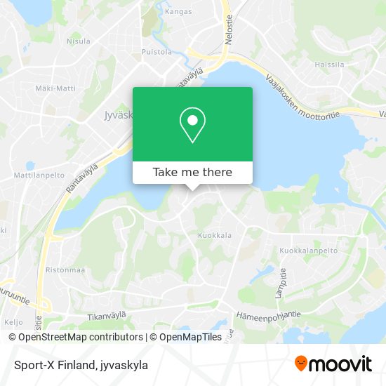 Sport-X Finland map