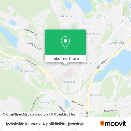 Jyväskylän kaupunki A-poliklinikka map