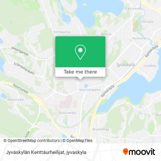 Jyväskylän Kenttäurheilijat map